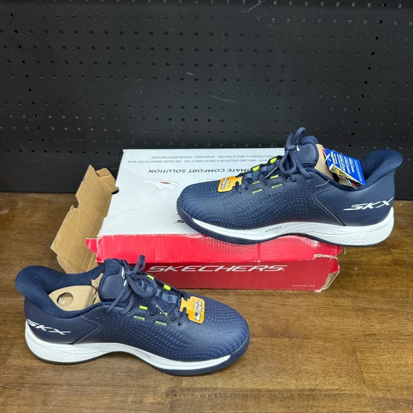 New W/ Box! Men's Skechers Pickleball Viper Court Reload Navy Sneakers Size 10 - Picture 2 of 5